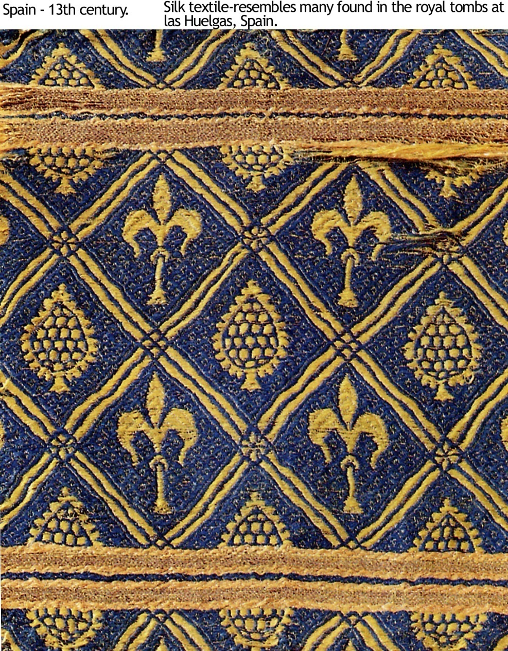 Spain-13th century-silk lorez